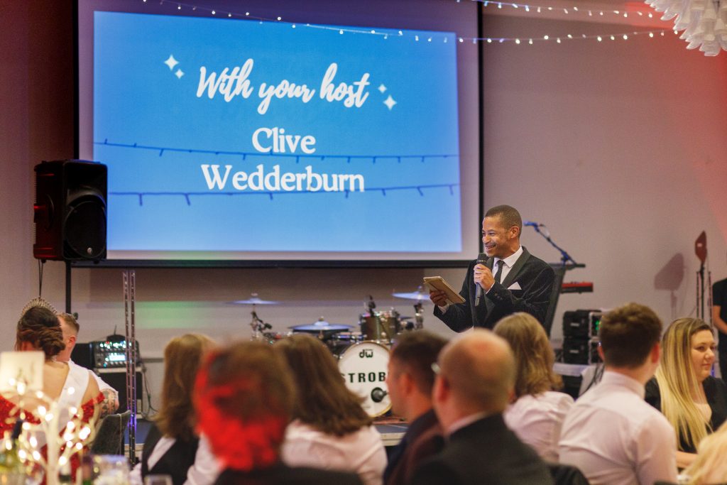 Clive Wedderburn hosted the glamourous black-tie event