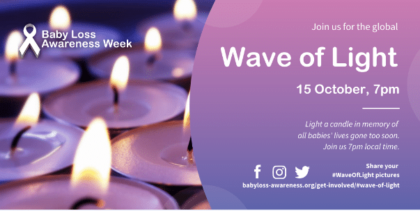 Wave of Light  – 7pm 15.10.20